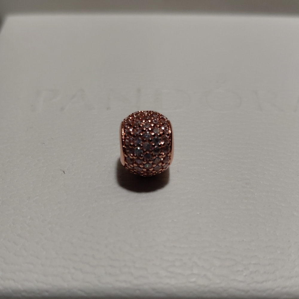 Pandora Sparkling Rose Gold Charm